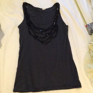 J. Crew vintage cotton tank with sequins